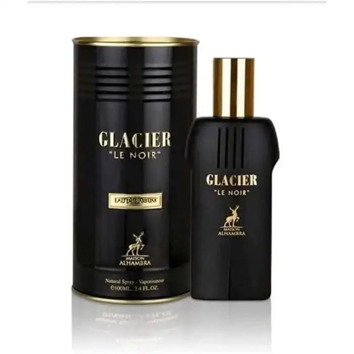 Flacon de parfum Glacier Le Noir Maison Alhambra Eau de Parfum 100 ml pour homme original
