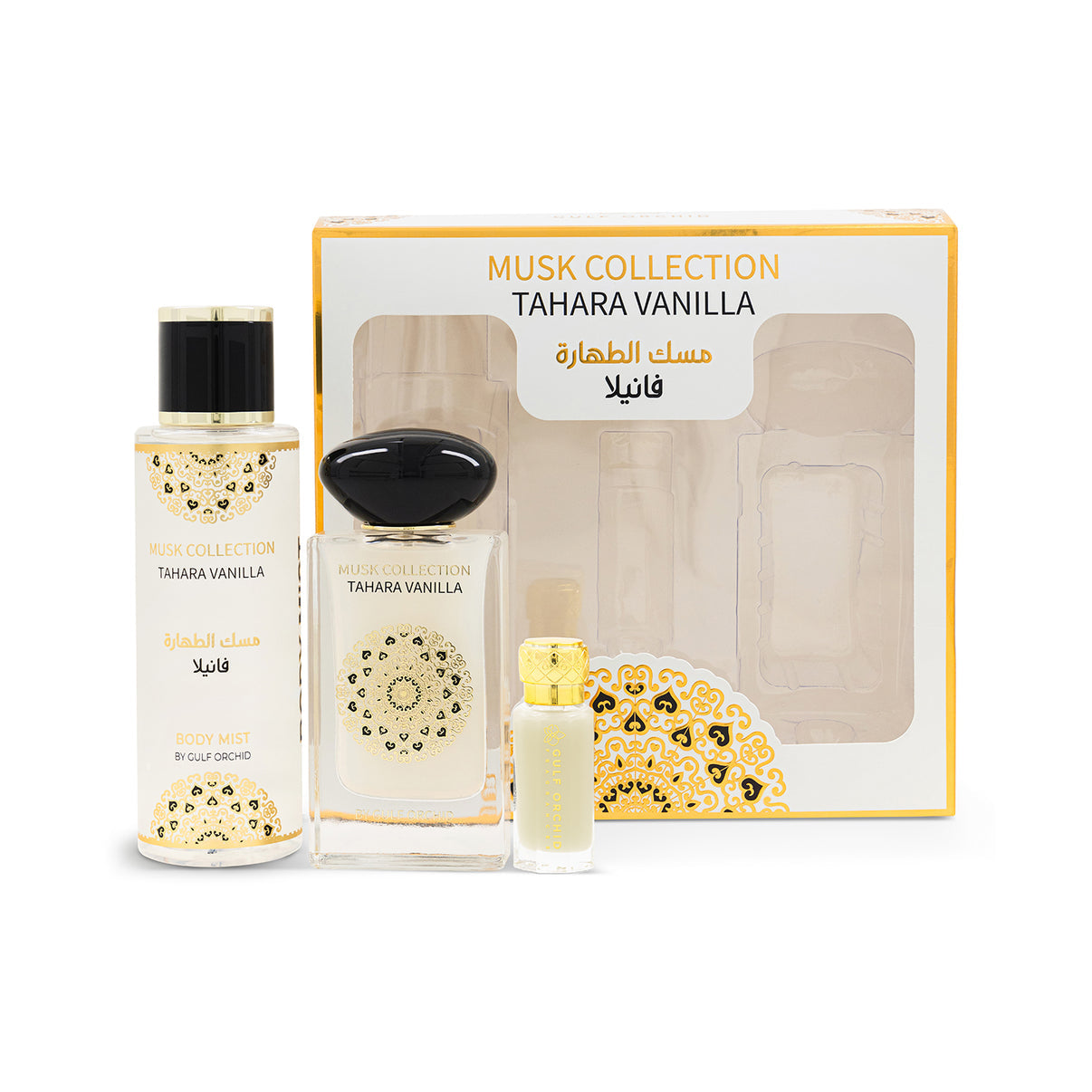 Coffret Musk Tahara Vanilla Gulf Orchid | Rituel Parfum 3 Pcs ELYSEA PERFUMES