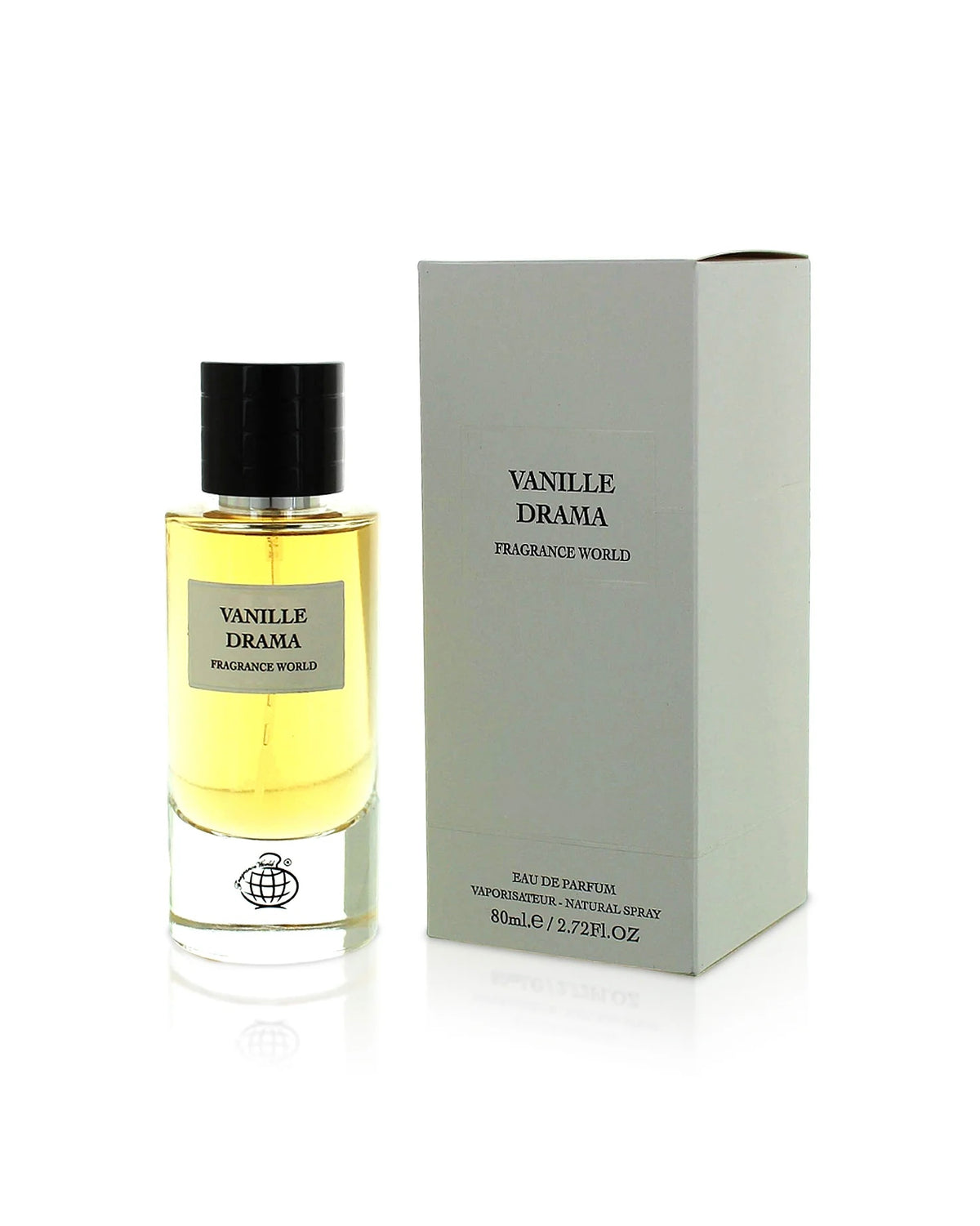 Flacon de parfum Vanille Drama Fragrance World Eau de Parfum unisexe original

