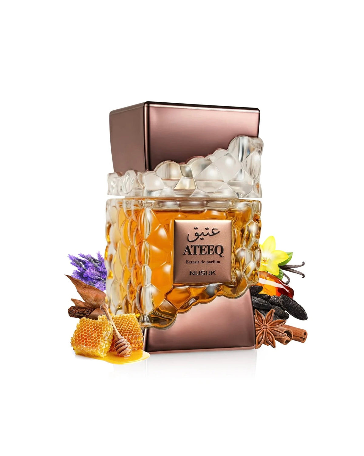Flacon de parfum Ateeq Nusuk Extrait de Parfum 100 ml pour homme original
