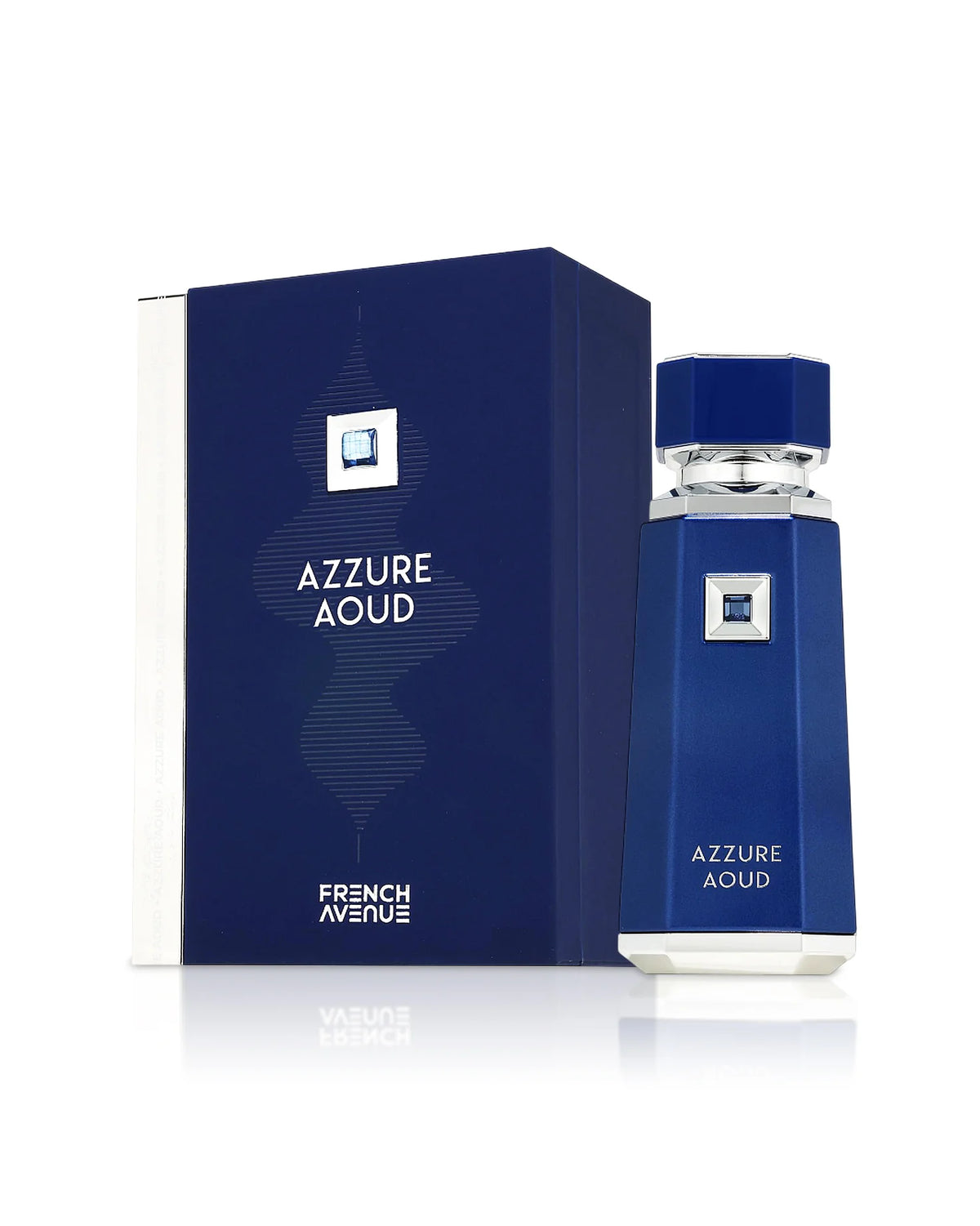 Flacon Azzure Aoud French Avenue Eau de Parfum 100 ml original, parfum oriental fruité au oud et cuir pour homme et femme au Maroc.