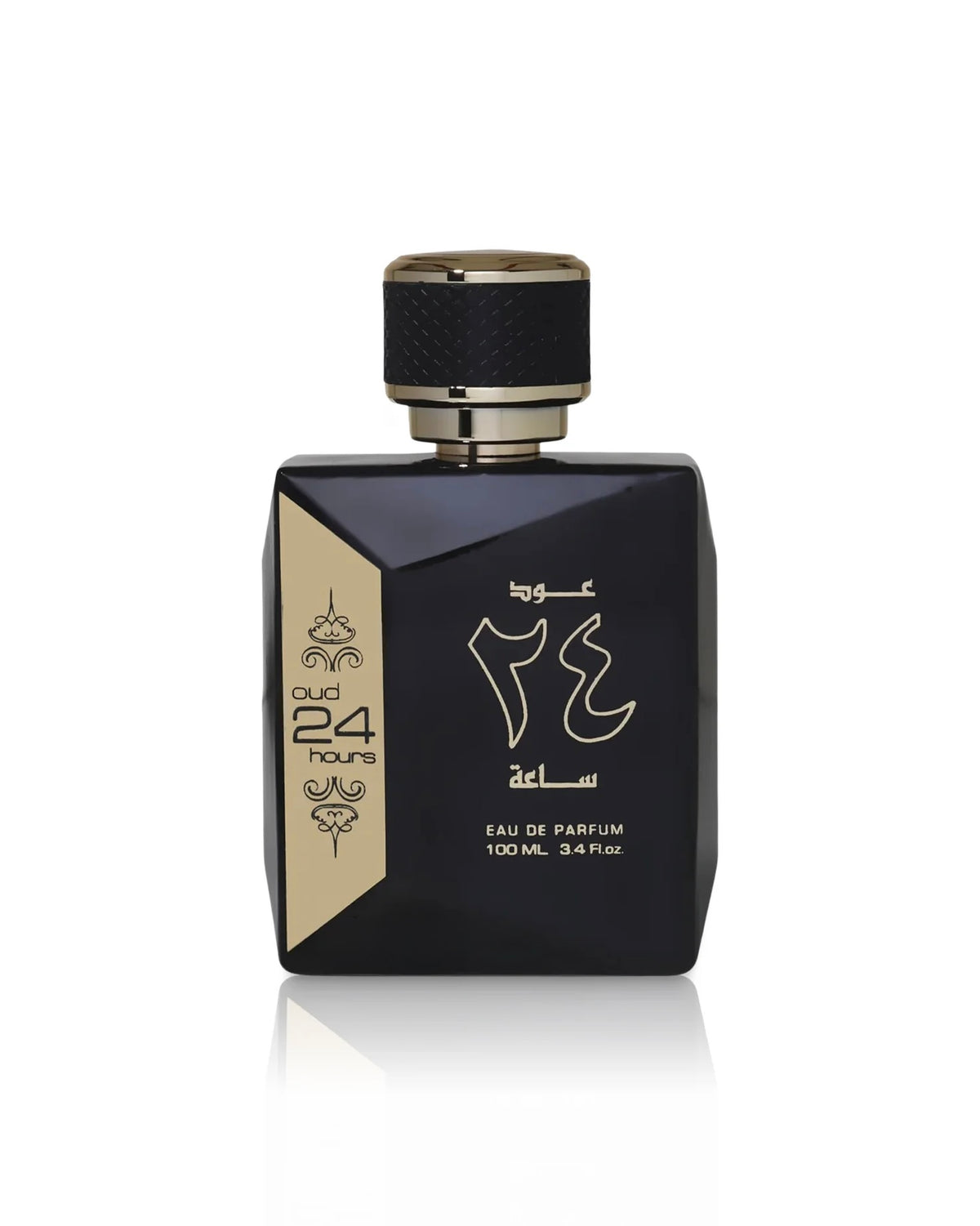 Flacon Oud 24 Hours Ard Al Zaafaran Eau de Parfum 100 ml original, parfum oriental au chocolat noir, patchouli et fleurs blanches pour homme et femme au Maroc.