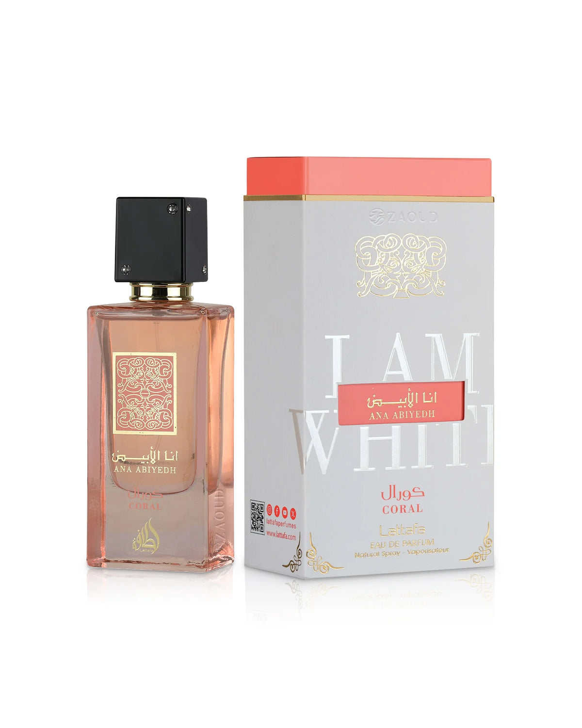 Flacon de parfum Ana Abiyedh Coral Lattafa Eau de Parfum 60 ml unisexe original
