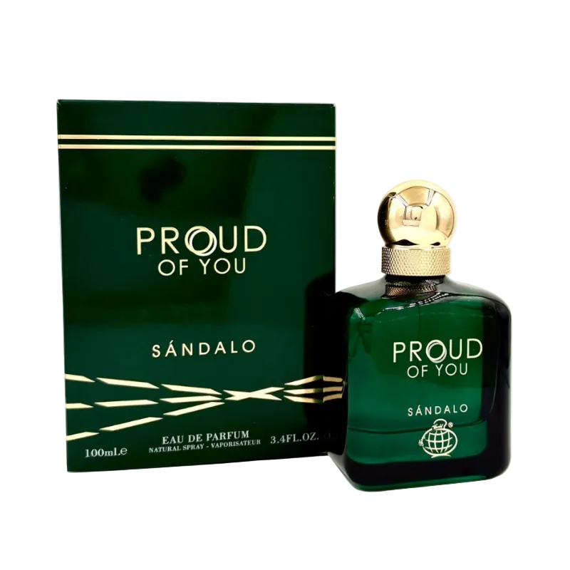 Flacon de parfum Proud of You Sandalo Fragrance World Eau de Parfum 100 ml pour homme original
