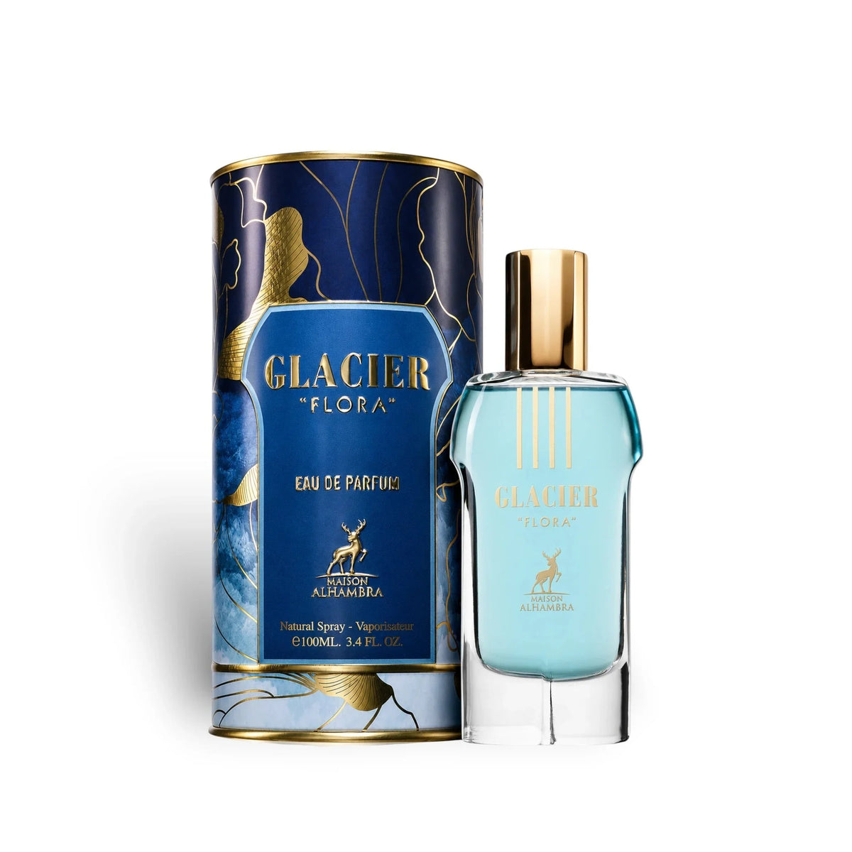 Flacon de parfum Glacier Flora Maison Alhambra Eau de Parfum 100 ml unisexe original
